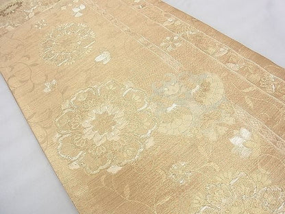 平和屋着物◎佐賀錦 六通柄袋帯 宝相華 金糸 逸品 BAAJ0418qt