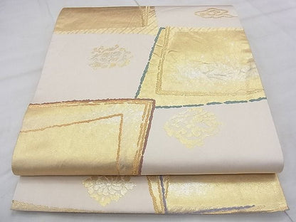 平和屋着物◎六通柄袋帯 絢爛錦 名物裂 金糸 逸品 BAAJ0426qt
