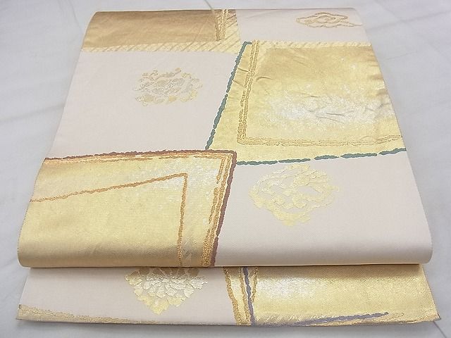 平和屋着物◎六通柄袋帯 絢爛錦 名物裂 金糸 逸品 BAAJ0426qt