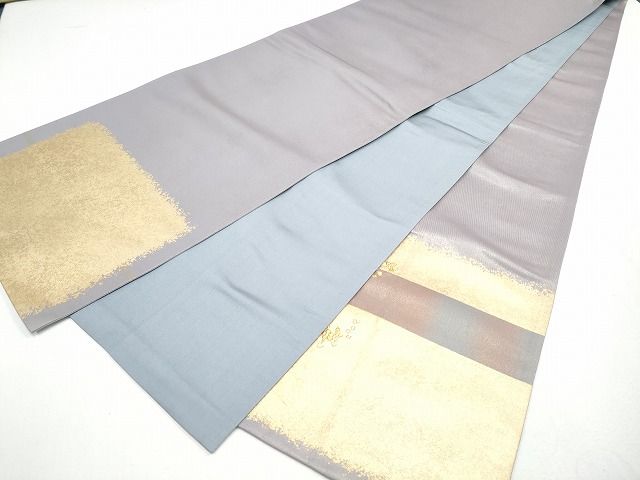 平和屋着物■袋帯 総刺繍 短冊向かい鳥花文 金糸 引箔 逸品 CAAH9211hy