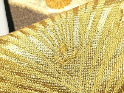 平和屋着物■六通柄袋帯 鳳凰草花文 金糸 逸品 CAAH9401hy