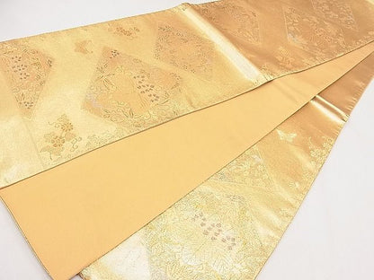 平和屋着物◎六通柄袋帯 菱花唐草文 金糸 逸品 CAAH2014dx