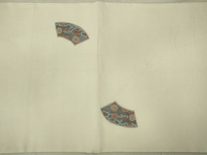 平和屋着物◎太鼓柄袋帯 総相良刺繍 地紙草花文 逸品 CAAE7409in