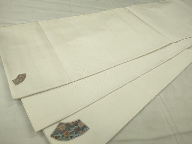 平和屋着物◎太鼓柄袋帯 総相良刺繍 地紙草花文 逸品 CAAE7409in