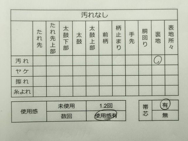 平和屋着物◎佐賀錦 六通柄袋帯 花鳥文 金糸 逸品 CAAE7380in