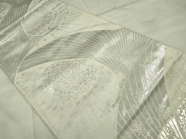平和屋着物◎両面全通柄袋帯 孔雀文 金銀糸 逸品 CAAE7417in