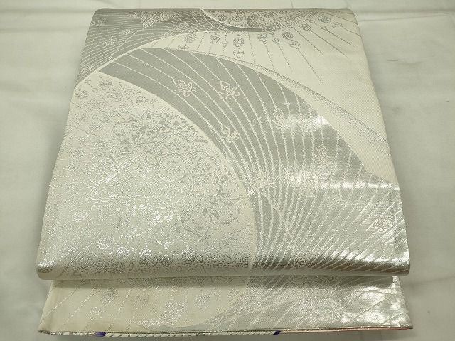 平和屋着物◎両面全通柄袋帯 孔雀文 金銀糸 逸品 CAAE7417in
