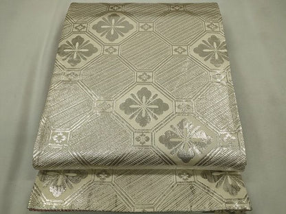 平和屋着物◎両面全通柄袋帯 花鳥文 金銀糸 逸品 CAAE7456in