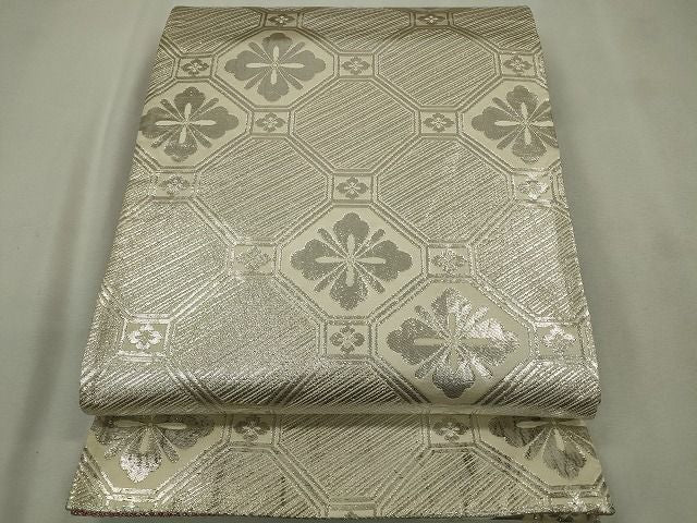 平和屋着物◎両面全通柄袋帯 花鳥文 金銀糸 逸品 CAAE7456in
