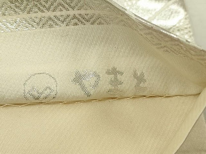 平和屋着物◎六通柄袋帯 格天井文様 金糸 やまと誂製 逸品 CAAE7416in