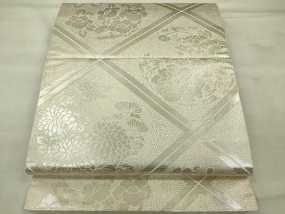 平和屋着物◎六通柄袋帯 格天井文様 金糸 やまと誂製 逸品 CAAE7416in