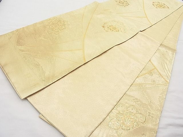 平和屋着物◎佐賀錦 六通柄袋帯 錦唐草 金糸 逸品 BAAI9387sa