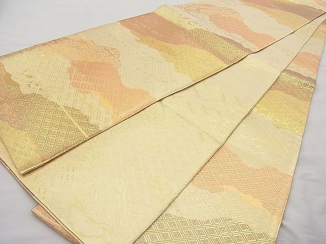 平和屋着物◎佐賀錦 全通柄袋帯 道長名物裂 金糸 逸品 BAAI9390sa