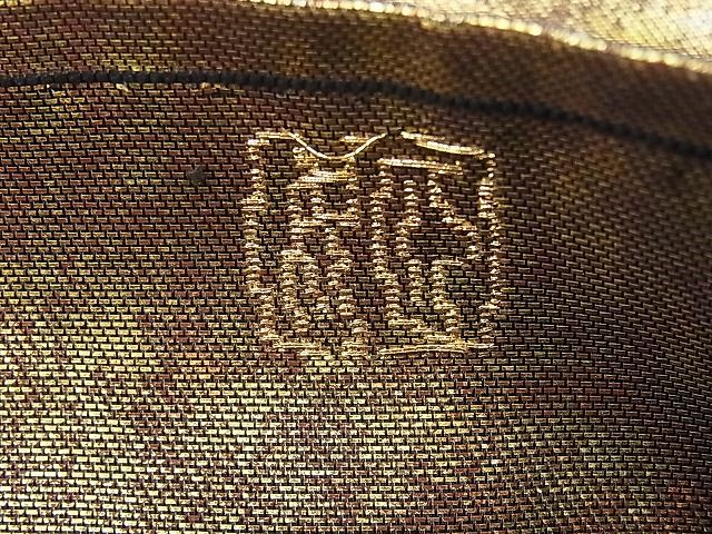 平和屋着物◎六通柄袋帯 唐織 小袖錦 金糸 引箔 逸品 BAAI9425sa