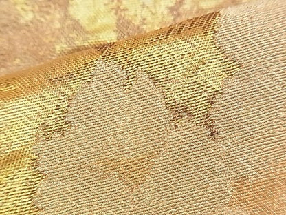 平和屋着物◎六通柄袋帯 ふくれ織 湖北晩秋図 金糸 逸品 BAAJ0612if