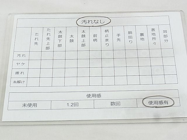 平和屋着物◎六通柄袋帯 唐織 御所車梅楓文 黒地 金銀糸 逸品 BAAJ0636if