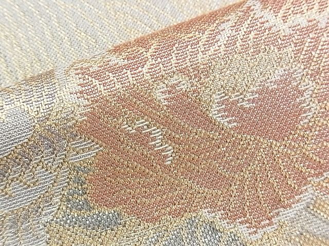 平和屋着物◎六通柄袋帯 吉祥彩華文 金銀糸 逸品 未仕立て BAAJ0648if