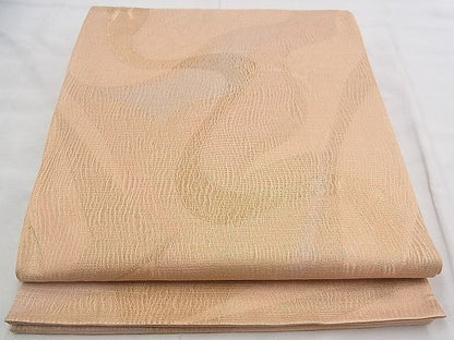 平和屋着物◎六通柄袋帯 櫛織り 道長文様 金糸 逸品 BAAJ1026if
