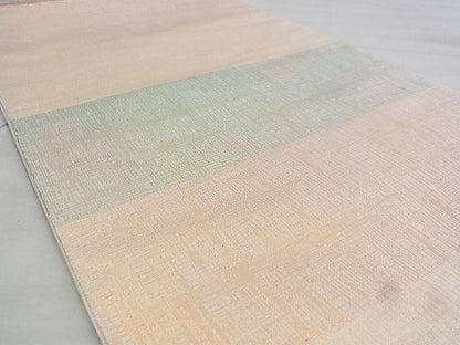 平和屋着物◎六通柄袋帯 横段文 金糸 逸品 BAAJ1020if