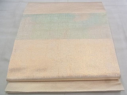 平和屋着物◎六通柄袋帯 横段文 金糸 逸品 BAAJ1020if