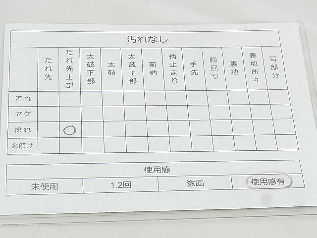 平和屋着物◎六通柄袋帯 扇面吉祥文 松喰鶴 黒地 金銀糸 逸品 BAAJ1044if