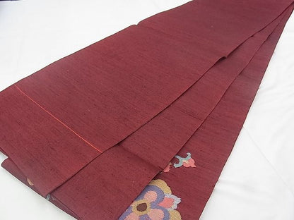 平和屋着物◎太鼓柄袋帯 すくい織 宝相華 逸品 BAAJ1064if