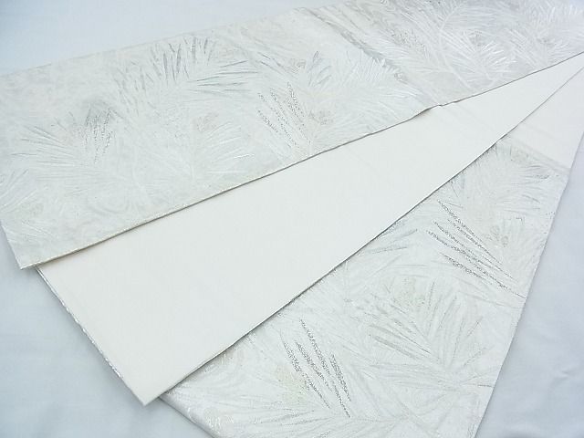平和屋着物◎六通柄袋帯 浜松 銀糸 逸品 BAAI9959ns