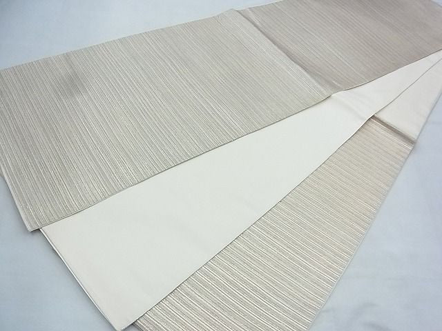 平和屋着物◎六通柄 本袋帯 横段文 金糸 逸品 BAAJ5406ns