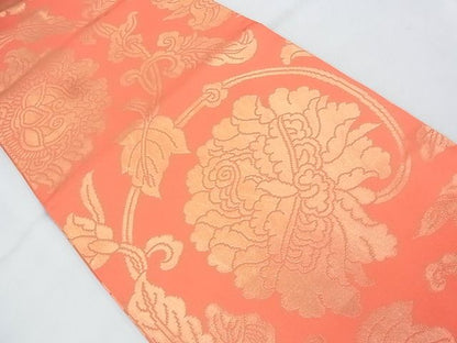 平和屋着物◎全通柄 本袋帯 花唐草文 金糸 逸品 BAAJ5420ns