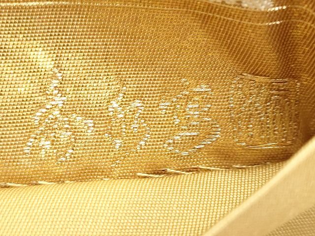 平和屋着物◎六通柄袋帯 風物扇面散し 金糸 引箔 逸品 DAAH1441cm