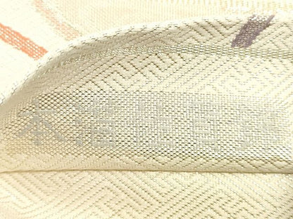 平和屋着物◎佐賀錦 六通柄袋帯 麗華流紙文 銀糸 逸品 DAAH9815tw