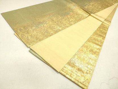 平和屋着物◎六通柄袋帯 霞文 金糸 引箔 逸品 DAAH1427cm