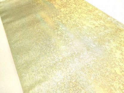 平和屋着物◎六通柄袋帯 霞文 金糸 引箔 逸品 DAAH1427cm