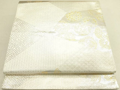平和屋着物◎六通柄袋帯 切嵌吉祥花丸文 金銀糸 逸品 DAAH4816yyy