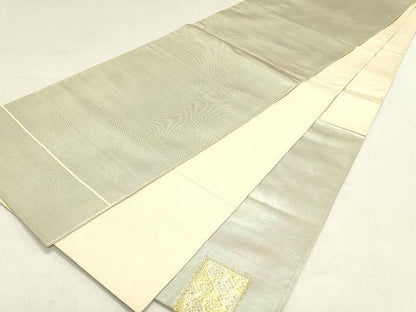 平和屋着物◎太鼓柄袋帯 色紙花文 金糸 引箔 逸品 DAAH4827yyy