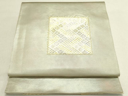 平和屋着物◎太鼓柄袋帯 色紙花文 金糸 引箔 逸品 DAAH4827yyy
