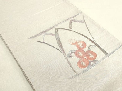 平和屋着物◎太鼓柄袋帯 総刺繍 抽象文様 逸品 DAAH4851yyy