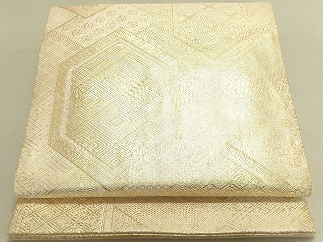 平和屋着物◎佐賀錦 全通柄袋帯 亀甲花菱文 金糸 逸品 DAAH4870yyy