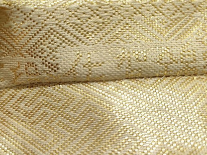 平和屋着物◎佐賀錦 全通柄袋帯 亀甲花菱文 金糸 逸品 DAAH4870yyy