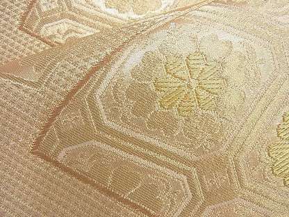 平和屋着物◎西陣 六通柄袋帯 地紙有職文 金糸 逸品 BAAJ1172du