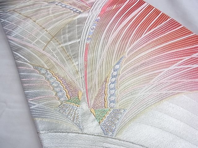平和屋着物◎六通柄袋帯 唐織 舞蝶文 金銀糸 逸品 BAAJ1175du