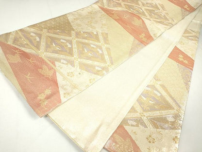平和屋着物◎佐賀錦 六通柄袋帯 珀凰 切嵌 金糸 逸品 DAAH0374ya