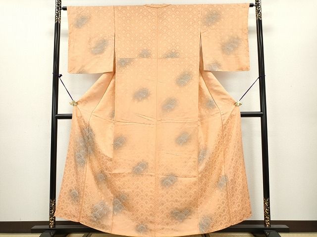 平和屋着物■付下げ　地紋起こし　青海波　暈し染め　逸品　DAAH0471ya