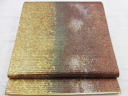平和屋着物◎六通柄袋帯 箔散らし 金銀彩 逸品 BAAI6630di
