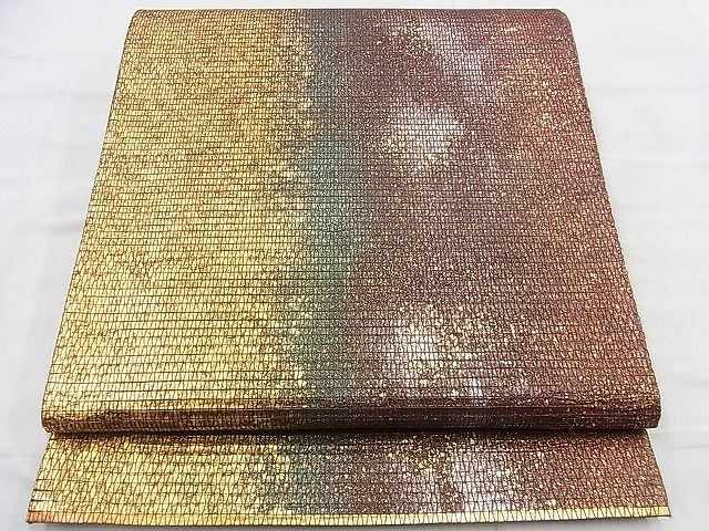 平和屋着物◎六通柄袋帯 箔散らし 金銀彩 逸品 BAAI6630di