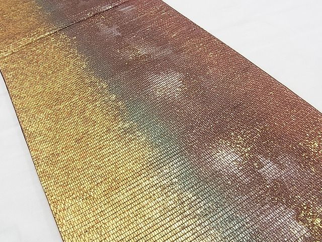 平和屋着物◎六通柄袋帯 箔散らし 金銀彩 逸品 BAAI6630di