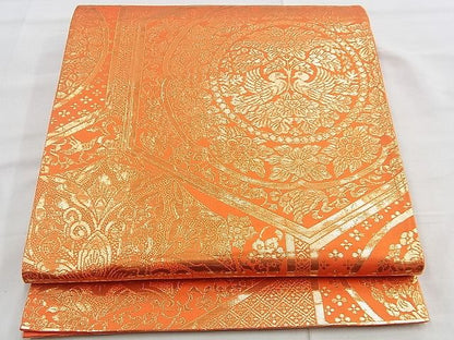 平和屋着物◎六通柄袋帯 嵯峨野錦 金糸 逸品 BAAI6637di