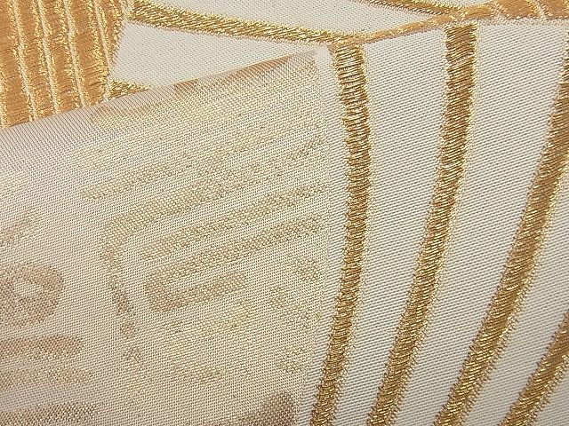平和屋着物◎六通柄袋帯 扇面流し 金糸 逸品 BAAI6674di