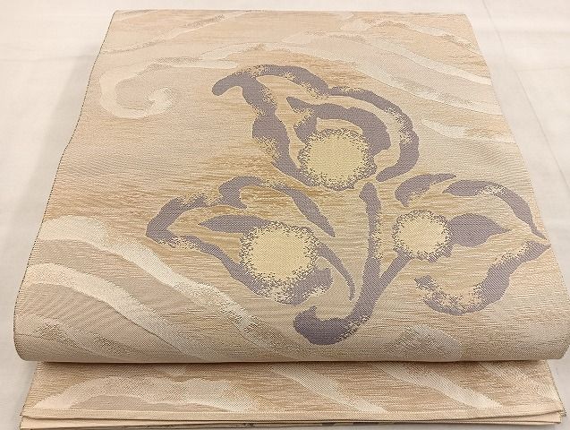袋帯 紬 うさぎ 角倉文 荒磯文 葡萄唐草 草花 全通  洒落 24M353f 平和屋着物□全通柄袋帯 花唐草文 金糸 逸品 BAAJ5364ea