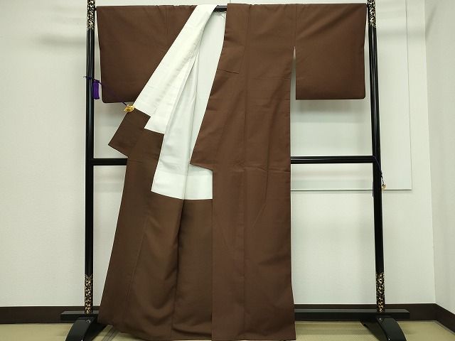 平和屋本店●極上 綿薩摩 本さつま 東郷織物謹製 手織 實篤 永江明夫 みじん格子 証紙付き 木綿 逸品 CZAA0857s4